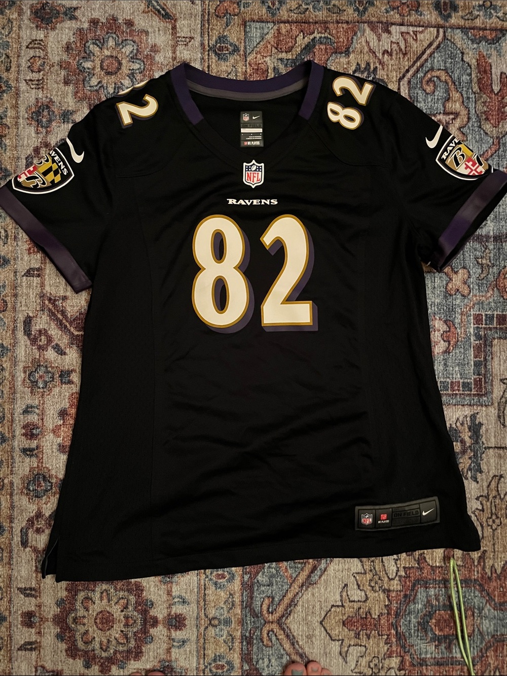 Nike Baltimore Ravens #82 SMITH Women's LARGE Football Jersey